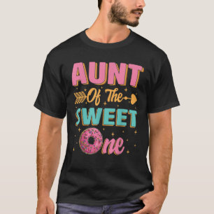 T-shirt Tante Du Doux Un Donut Premier Anniversaire Fille