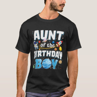 T-shirt Tante du garçon d'anniversaire Astronaute Famille