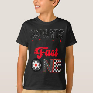 T-shirt Tante du papa de course de voiture rapide 1er anni