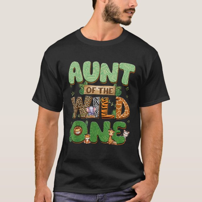 T-shirt Tante Du Sauvage Un Anniversaire Famille Correspon (Devant)