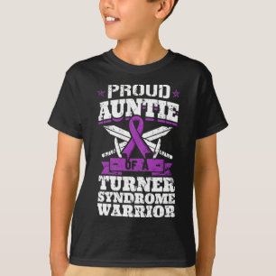 T-shirt Tante D'Un Guerrier Du Syndrome De Turner Ts Sensi