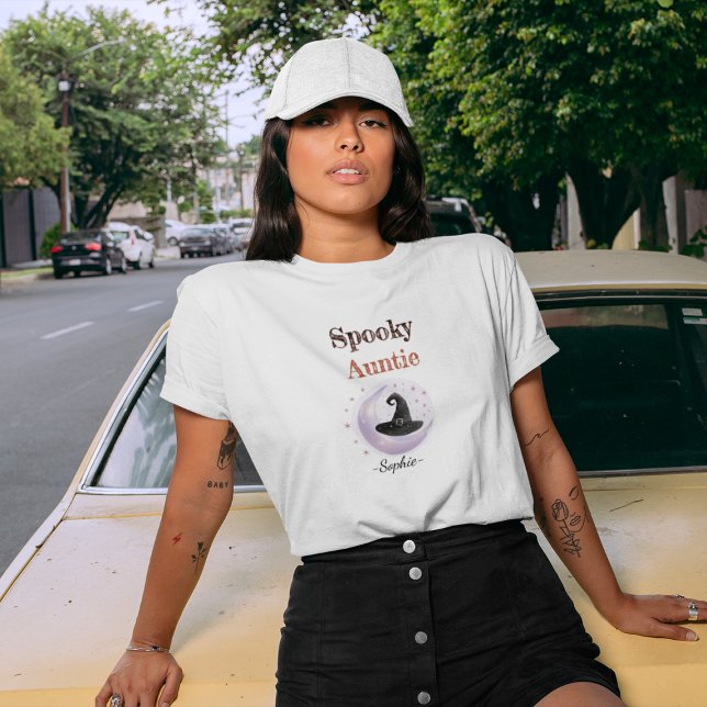 T-shirt Tante Éffrayante personnalisée - Chemise Halloween (Créateur téléchargé)