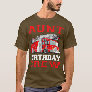 T-shirt Tante Équipage d'anniversaire Chauffeurs de camion