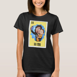 T-shirt Tante espagnole Loterie mexicaine Bingo La Tia