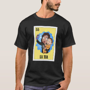 T-shirt Tante espagnole Loterie mexicaine Bingo La Tia
