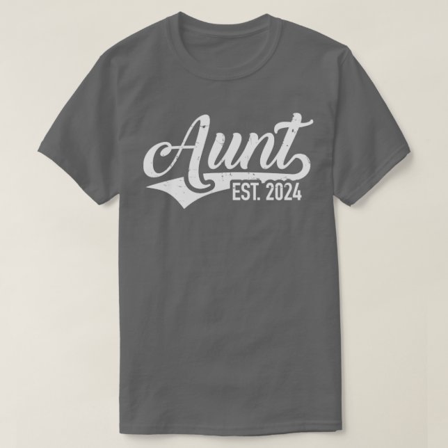 T-shirt Tante est 2024 faire-part de grossesse (Design devant)