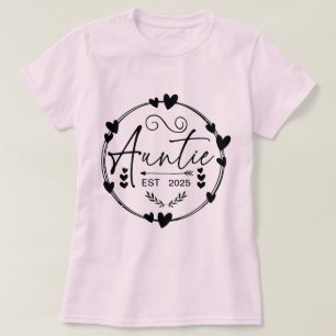 T-shirt Tante Est 2025 Faire-part de grossesse Tante Amusa