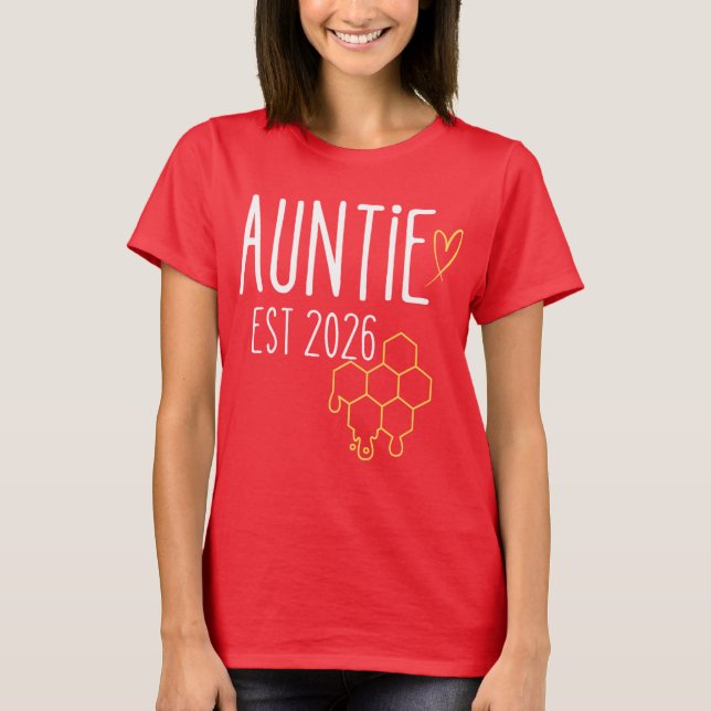 T-shirt Tante Est 2026 Design Honeycomb (Devant)