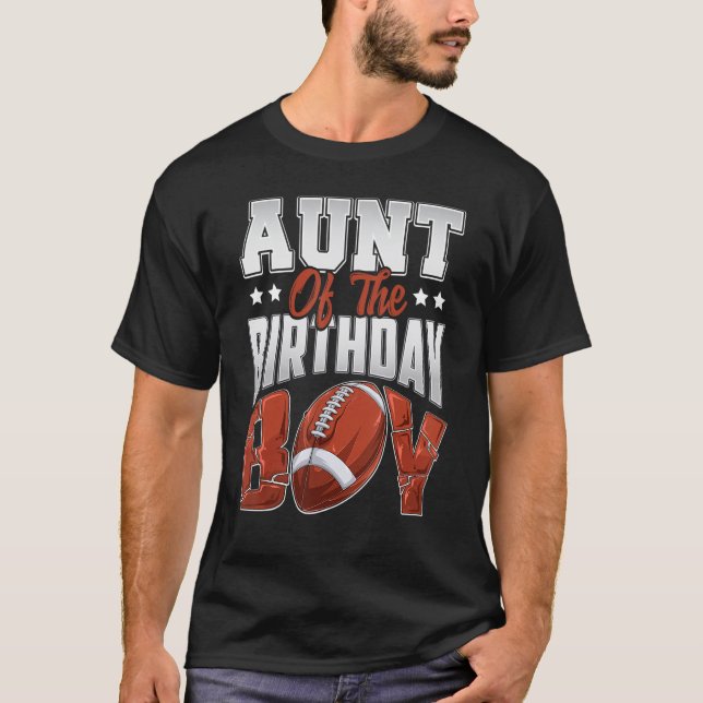 T-shirt Tante Fête de football Garçon Famille Baller b jou (Devant)