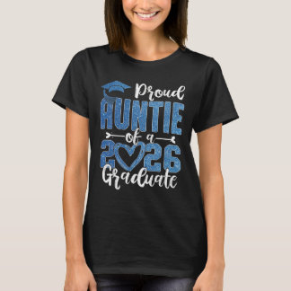 T-shirt Tante fière d'un étudiant diplômé de la promotion