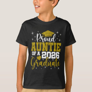 T-shirt Tante fière d'un étudiant diplômé de la promotion