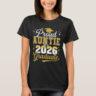 T-shirt Tante fière d'un étudiant diplômé de la promotion