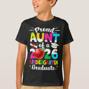 T-shirt Tante fière d'une classe d'enfants diplômés de 202