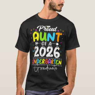 T-shirt Tante fière d'une promotion de 2026 diplômée de ma