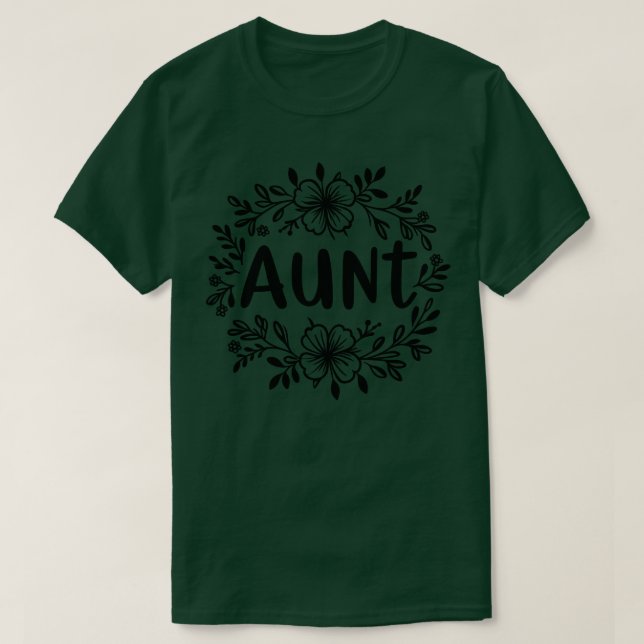 T-shirt Tante Floral (Design devant)