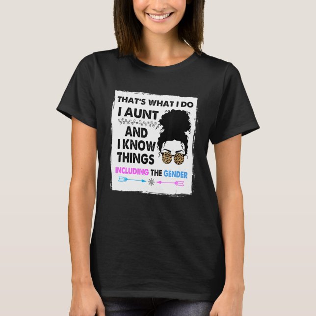 T-shirt Tante Gardienne Des Idées Du Parti De Révélation D (Devant)