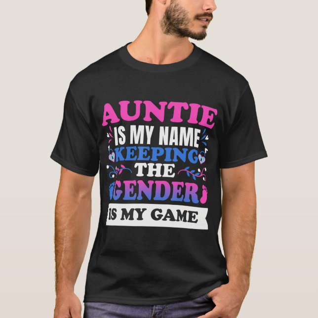 T-shirt Tante Genre Révèle Tante Gardienne De L'Étiquette  (Devant)