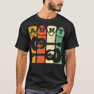 T-shirt Tante Guitare Rétro Choisir Tante Guitare Musicien