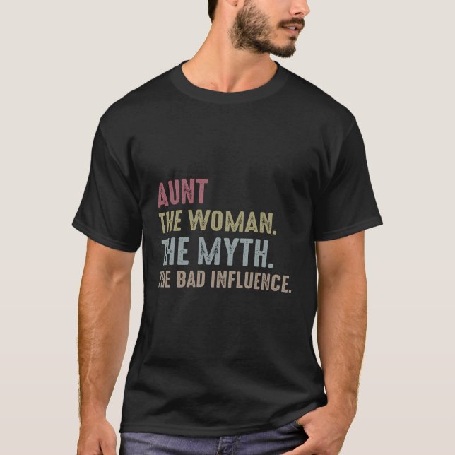 T-shirt Tante La Femme Le Mythe La Mauvaise Influence (Devant)