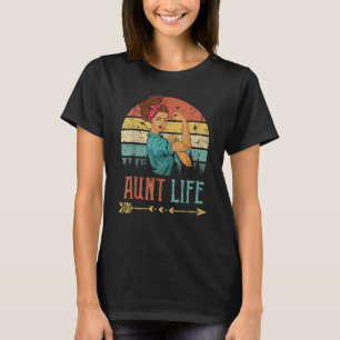 T-shirt Tante Life Women Rosie Vintage Rétro Décor Tante