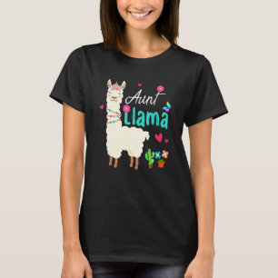 T-shirt Tante Llama Fête des Mères Tante Anniversaire