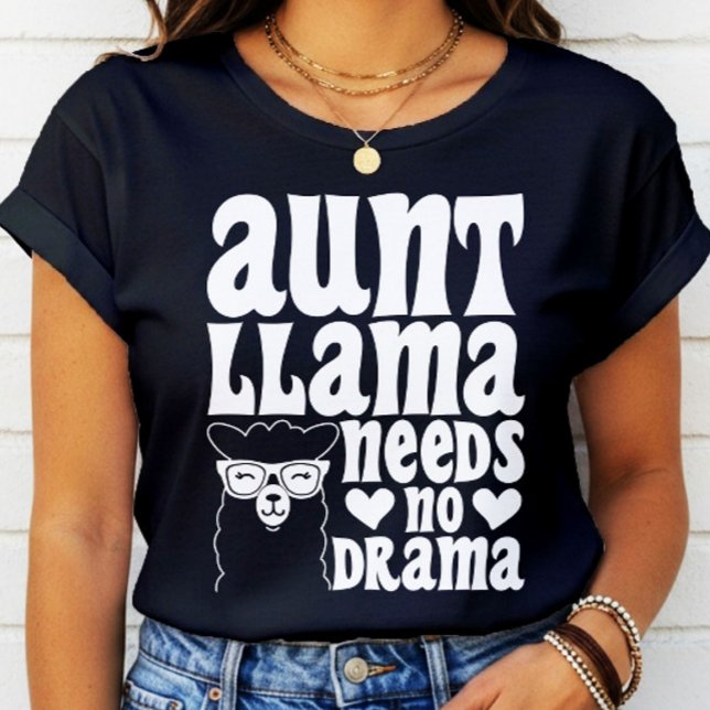 T-shirt Tante Llama N'A Pas Besoin De Drama Tante Annivers (Créateur téléchargé)