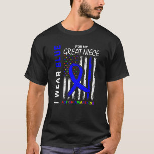 T-shirt Tante Oncle Bleu Pour Mes Grands Prix De L'Autisme