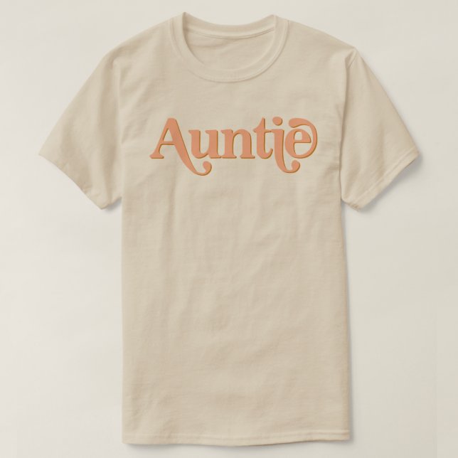 T-shirt Tante Orange Brûlée Thématique des années 70 (Design devant)