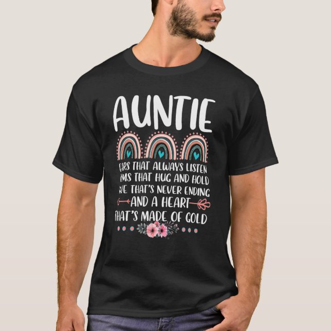 T-shirt Tante Oreilles Qui Écoutent Toujours Le Bras Ce Br (Devant)