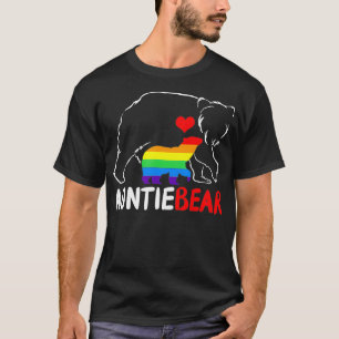 T-shirt Tante ours Fière Tante Arc-en-ciel Drapeau LGBT Pr