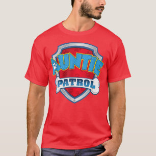 T-shirt Tante Patrol Drôle Chien Patrol Maman, Papa Pour L