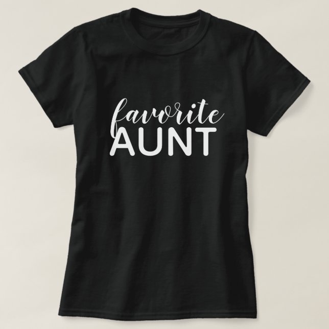 T-shirt Tante préférée (Design devant)