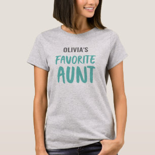 T-shirt Tante préférée personnalisée