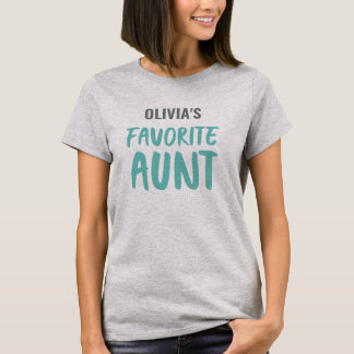 T-shirt Tante préférée personnalisée