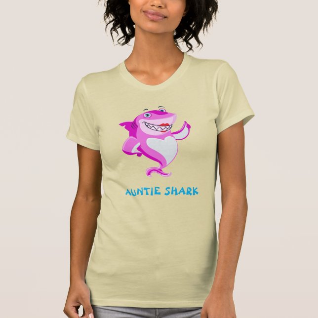 T-shirt Tante Requin | Funny Personnalisé (Devant)