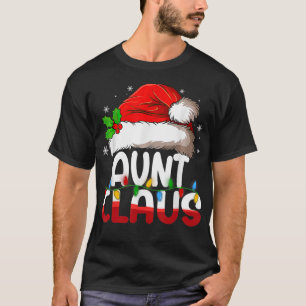 T-shirt Tante Santa Claus Costume de correspondance Noël 