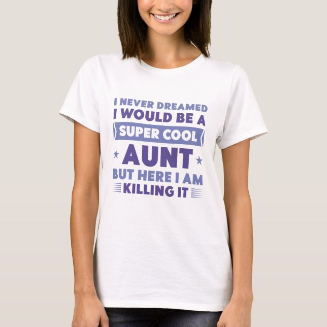 T-shirt Tante super Cool (Devant)