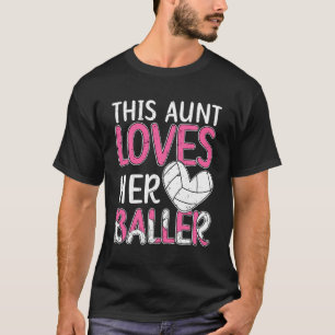 T-shirt Tante Volleyball Aime Sa Tante Baller Volleyball