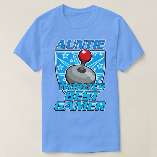T-shirt Tante Worlds Best Gamer (Design devant)
