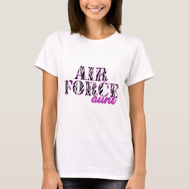 T-shirt Tante Zebra de l'Armée de l'Air (Devant)