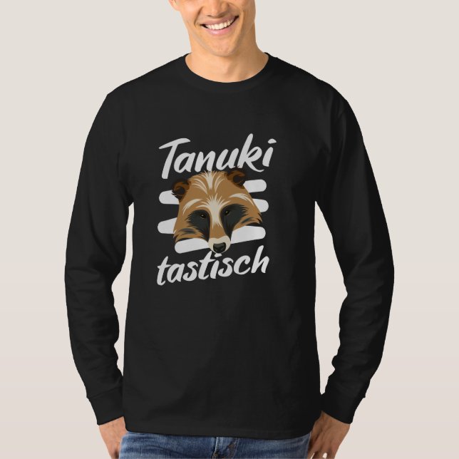 T-shirt Tanukitastic Funny Word Jeu Tanuki (Devant)