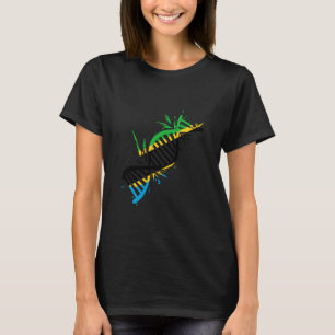 T-shirt Tanzanie Drapeau ADN Molecule Tanzanian Pride Tanz