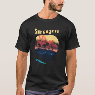 T-shirt Tanzanie Serengeti Parc National Afrique Safari Bi