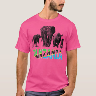 T-shirt Tanzanie Wildlife Big Five Safari pour un fan de T