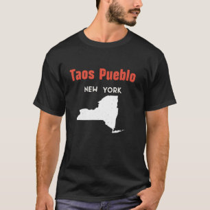 T-shirt Taos Pueblo New York USA State America Travel New