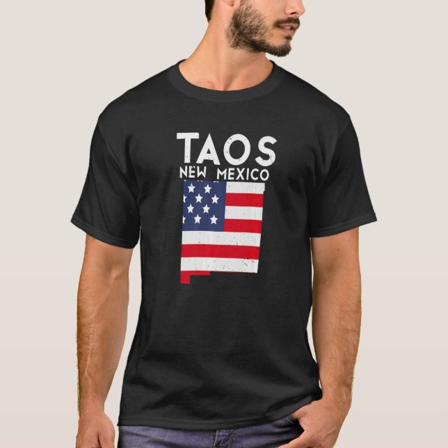 T-shirt Taos USA State America Travel Nouveau Mexique Nouv (Devant)
