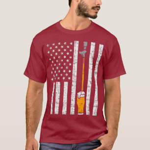 T-shirt Tap Beer US Drapeau Fun Draft Fête des pères