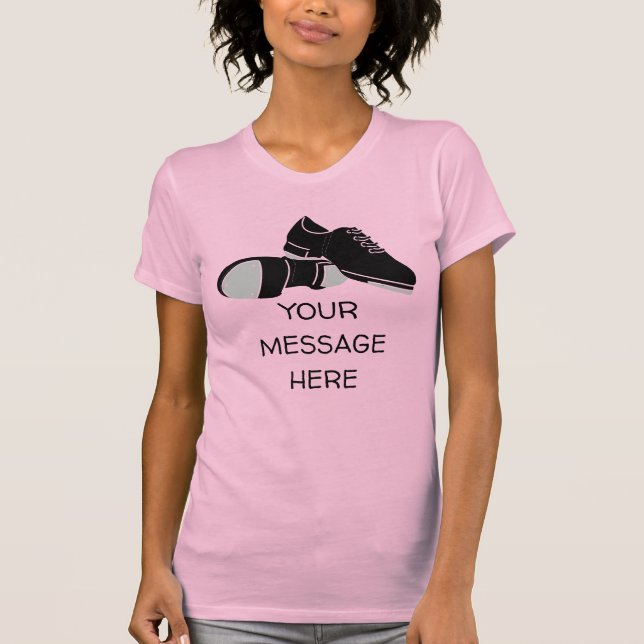 T-shirt Tap Chaussures de danse pour les danseurs Tap Grap (Devant)