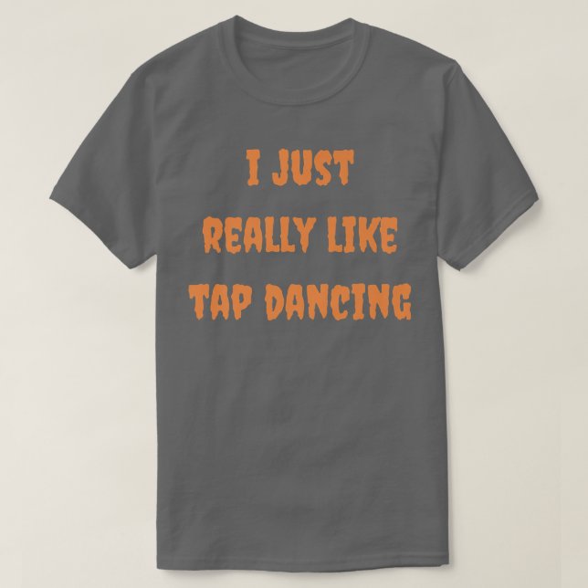 T-shirt Tap Dancing Halloween Automne Danseuse Enseignant  (Design devant)
