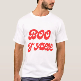 T-shirt Tape Groovy Boo Y'all Rétro Halloween Typographie